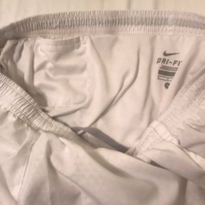Nike Shorts - White nike athletic shorts Nike Shorts - White nike athletic shorts
